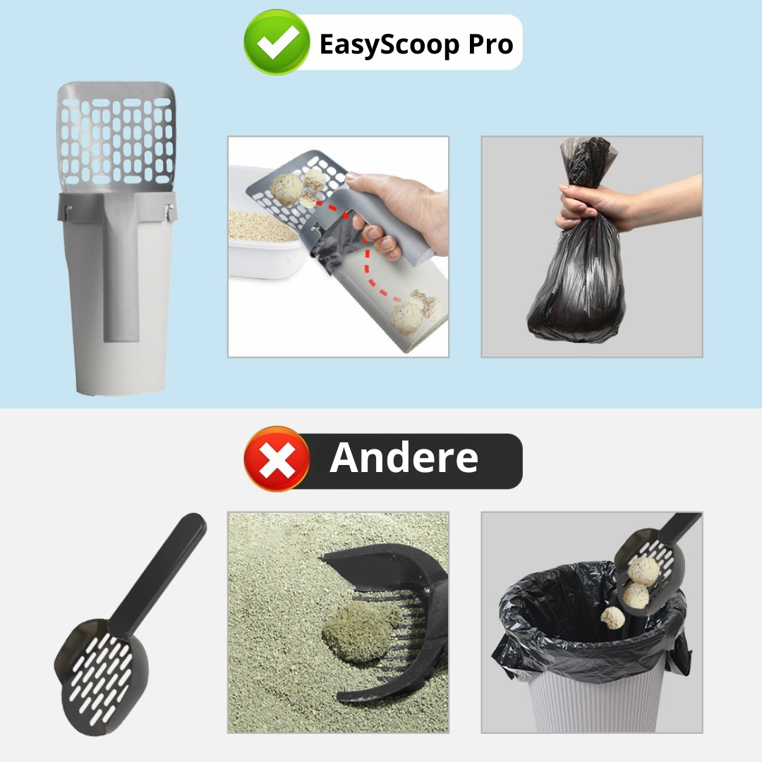 EasyScoop Pro Kattenbak schep incl 4 rollen