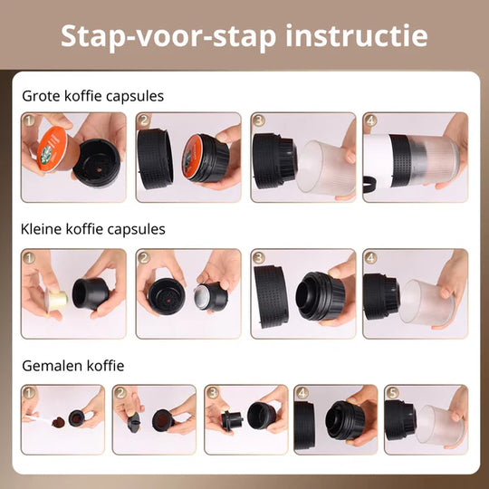 EspressoGo draagbaar koffieapparaat